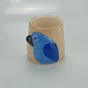Ver imagem 2 de Cachepô de Cerâmica Azul 12x12x12cm Vaso Plantas Jardim Sala Suculenta Flores