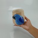 Ver imagem 2 de Cachepô Vaso Decorativo Home&Co Cerâmica 12x12x12cm Azul