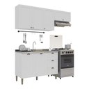 Ver imagem 2 de Armário de Cozinha Americana Modulada 190cm com Balcão para Pia Multimóveis CR20493 Branco