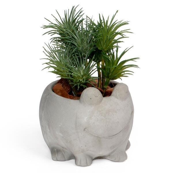 Cachepot De Cimento Vaso Decorativo Jardineira Suculenta - 1