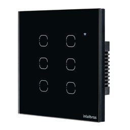 Interruptor Smart Touch Intelbras Wifi Preto - 4
