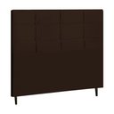 Ver imagem 1 de Cabeceira Estofada Box Casal Queen Size Encosto para Cama Hylux 164x126 Cm Marrom