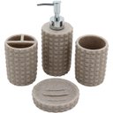 Ver imagem 1 de STONE JG BANHEIRO RESINA BEGE 4PÇ