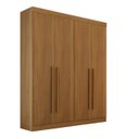 Ver imagem 1 de Guarda-roupa Solteiro 04 Portas e 03 Gavetas da Vinci Plus D'doro Móveis - Cinamomo D'doro Móveis