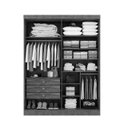 Ver imagem 3 de Guarda-roupa Solteiro 04 Portas e 03 Gavetas da Vinci Plus D'doro Móveis - Cinamomo D'doro Móveis