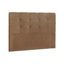 Ver imagem 1 de Cabeceira Cama Box Estofada Casal Casal Clean Plus Suede Marrom Taupe - Simbal