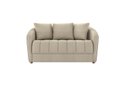 Ver imagem 2 de Sofá Living 152cm Linho Bege Caramelo 2 Lugares com 3 Almofadas Abba