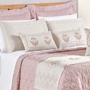 Ver imagem 2 de Kit Cobre Leito King Turin com Almofadas e Peseira 180 Fios 10 Peças - Rose