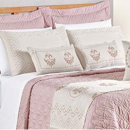 Kit Cobre Leito King Turin com Almofadas e Peseira 180 Fios 10 Peças - Rose - 2