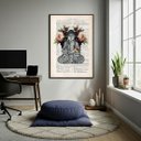 Ver imagem 2 de Quadro Decorativo Buda em Papel 70x50cm Mold Preta