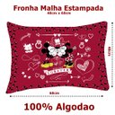 Ver imagem 3 de Fronha Portallar Malha Disney Estampa Localizada Jadore Red 48cmx68cm Vermelho