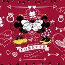 Ver imagem 2 de Fronha Portallar Malha Disney Estampa Localizada Jadore Red 48cmx68cm Vermelho