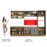 Armário de Cozinha Completa 310cm Rustic/Cinza Agata Madesa 01 - 6