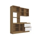 Ver imagem 5 de Armário de Cozinha Compacta Torre Quente 100% Mdf 190cm Nogueira/branco Celeste Kappesberg