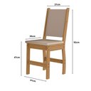 Ver imagem 4 de Mesa de Jantar Bellagio Retangular 108cm com 4 Cadeiras Clara Poliman Móveis