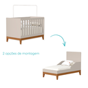 Ver imagem 2 de Quarto de Bebê Berço Americano Flip + Cômoda Infantil 4g Areia Flip