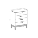 Ver imagem 5 de Quarto de Bebê Berço Americano Flip + Cômoda Infantil 4g Areia Flip