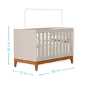 Ver imagem 4 de Quarto de Bebê Berço Americano Flip + Cômoda Infantil 4g Areia Flip