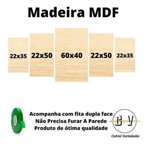 Quadros Decorativo 128X60 Jogo De Sinuca 5 Peças - 1