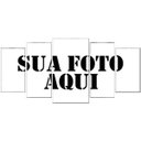 Ver imagem 2 de Quadros Decorativo Sua Foto Personalizada 128X60 5 Peças