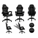 Ver imagem 2 de Cadeira Gamer Couro Giratória Tr-max - Preto