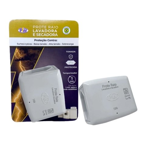 Prote Raio Lavadora e Secadora 10a 127v Pw Eletrônica