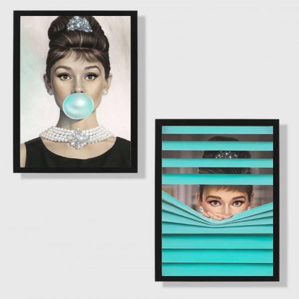 Kit 2 Quadros Audrey Tifanny - 1
