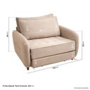 Ver imagem 4 de Sofá Cama Solteiro 105cm Mode CabeCasa MadeiraOriginals