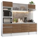 Ver imagem 3 de Armário de Cozinha Completa 240cm Branco/Rustic Topazio Madesa