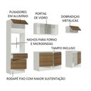 Ver imagem 5 de Armário de Cozinha Completa 240cm Branco/Rustic Topazio Madesa