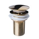 Ver imagem 7 de Kit Cuba Pia Louça Cerâmica Banheiro C/ Torn e Vál Dourada 8