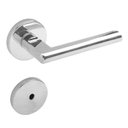 Ver imagem 1 de Fechadura 6521 Architect Banheiro St2-55 Ros 323 55mm Inox Cromo Acetinada La Fonte