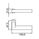 Ver imagem 4 de Fechadura 6521 Architect Banheiro St2-55 Ros 323 55mm Inox Cromo Acetinada La Fonte