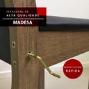 Ver imagem 4 de Conjunto Sala de Jantar Madesa Bea Mesa Tampo de Madeira com 4 Cadeiras Rustic/Crema/Bege Marrom Cor