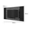 Painel Extensível Astro Para Tv Carvalho Tato/Preto - Dj Móveis - 3