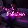 Letreiro Neon Led - C’est La Fucking Vie Hutz - 2
