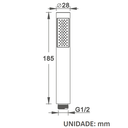 Ver imagem 2 de Ducha Manual Cilíndrica Dourado - 4806DCIL