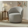 Poltrona Decorativa Giratória Sala de Estar Recepção Jasmine Linho - 1