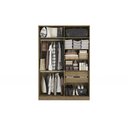 Ver imagem 4 de Guarda Roupa Closet Modulado Componível 4 Portas 158cm Modulado Adapt N536 Kappesberg- Nogueira