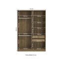 Ver imagem 2 de Guarda Roupa Closet Modulado Componível 4 Portas 158cm Modulado Adapt N536 Kappesberg- Nogueira