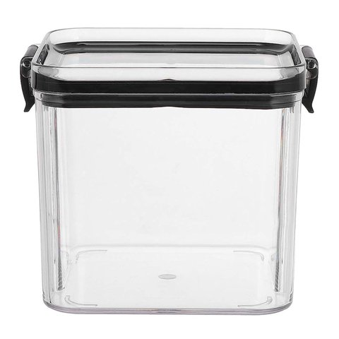 Pote Hermetico Conserva Veda Trava 700ml Acrilico Transparente Mantimento Tempero Alimento Cozinha R