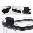 Ver imagem 6 de Pote Hermetico Conserva Veda Trava 700ml Acrilico Transparente Mantimento Tempero Alimento Cozinha R