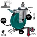 Ver imagem 4 de Rodizio Alta Temperatura Inox3 Pol.gir.espiga C/freio 230ºc
