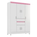Ver imagem 2 de Roupeiro Ecom Ii Branco/ Rosa Flex - Demóbile