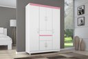 Ver imagem 1 de Roupeiro Ecom Ii Branco/ Rosa Flex - Demóbile