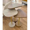 Ver imagem 3 de Mesa Lateral Camburi P Champagne/freijó Casa Cristallo