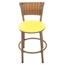 Ver imagem 2 de Kit 2 Banquetas Baixa Area Gourmet Encosto Juncado