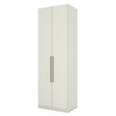 Ver imagem 2 de Guarda Roupa Modulado Predileto 2 Portas 3 Gavetas Henn MDF Cabideiro Flex 240,5cm Areia