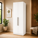 Ver imagem 1 de Guarda Roupa Modulado Predileto 2 Portas 3 Gavetas Henn MDF Cabideiro Flex 240,5cm Areia