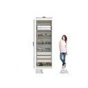 Ver imagem 5 de Guarda Roupa Modulado Predileto 2 Portas 3 Gavetas Henn MDF Cabideiro Flex 240,5cm Areia